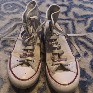 White High-Top platform converse